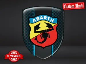 Fiat Abarth Personalisierte Auto Embleme Modern Stil Max Langlebig